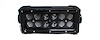 RSBO36 BLACKED OUT-Series 7.5 in. Straight Light Bar, Double Row, Silver Combo-Flood/Beam, 36W - image 1