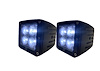 RSBO3X3 BLACKED OUT-Series 3x3 LED Auxiliary Light Cube Kit, w/ spot optical Beam, w/ 2 cubes & wire harness - image 1