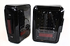 RSJ10SLT 8W/250LM LED Black Tail Light Replacements, Jeep Wrangler, w/ Smoked Lens & resistor pack, Pair - image 1