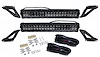 RSJK240G 120W Dual Row BLACKED OUT-Series LED Grille Light Bars, 07-17 Jeep Wrangler JK 4WD, w/ mounting bracket & Wire Harness - image 1