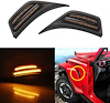 RSJLFDL Fender Maker LED Light, 2018+ Jeep Wrangler JL, w/ Amber LED & Light smoked Cover, Pair - image 1