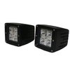 RSL12-12w Pillar Complete Kit, 07-17 Jeep Wrangler JK, w/ 2 x 12W Square Cube Aux Lights + L12 Pillar Bracket Set - image 3