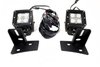 RSL12-12w Pillar Complete Kit, 07-17 Jeep Wrangler JK, w/ 2 x 12W Square Cube Aux Lights + L12 Pillar Bracket Set - image 4