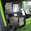 RSL14-12w Pillar Complete Kit, 07-17 Jeep Wrangler JK, w/ 4 x 12W Square Cube Aux Lights + L14 Pillar Bracket Set - image 1