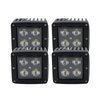 RSL14-12w Pillar Complete Kit, 07-17 Jeep Wrangler JK, w/ 4 x 12W Square Cube Aux Lights + L14 Pillar Bracket Set - image 3