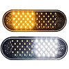 RSLED054WA Extremely Powerful Pro-Series 6 in. Oval Grommet Mount 54 LED Warning Light, Amber/White, w/ 6 Dual Color Patterns - image 1