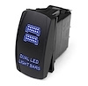 RSLJ35B LED Rocker Switch, w/ Blue LED Radiance, Dual LED Light Bar - image 1
