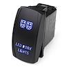 RSLJ36B LED Rocker Switch, w/ Blue LED Radiance, LED Work Lights - image 1