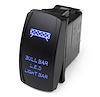 RSLJ46B LED Rocker Switch, w/ Blue LED Radiance, Bull Bar LED Light Bar - image 1