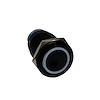 RSMB19MMW 12 V 19 mm Momentary Function Pre-Wired Switch, w/ WHITE LED & Black Flush Mount Finish - image 1