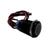 RSMB19MMW 12 V 19 mm Momentary Function Pre-Wired Switch, w/ WHITE LED & Black Flush Mount Finish - image 3