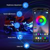 RSMCACS RGB Multi-Color LED Motorcycle Accent Strip Light Kit, w/ Bluetooth & RF Remote Control - image 3