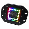 RSRGB12B 3x3 ColorADAPT HALO Flush Mount Light Kit, w/RGB Multi-Color Functions, w/2 flush mounts; remote; Switch & wire harness - image 1