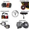 S1JJLK Stage 1 Road Runner External LED Lighting Combo Package, Fits 2018+ Jeep Wrangler JL - image 2