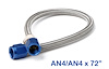 Stainless Steel Braided Nitrous Hose -4AN | -4AN