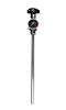 Super Hi-Flo Nitrous Bottle Valve with Black Gauge & Siphon Tube [10 lb. Bottles]