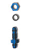 6AN FLARE BULKHEAD-BLUE - image 1