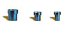 6AN X 3/8 SLEEVE BLUE - image 1