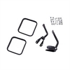 Black Door Mirror Kit for 1955-1986 Jeep CJ Models