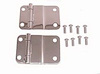 11114.01 Tailgate Hinge Kit for 1976-1986 Jeep CJ (Polished Stainless) - image 1