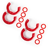 D-RING ISOLATOR KIT RED 2 - image 1