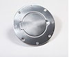 Polished Aluminum Gas Cap Door for 1997-2006 Jeep Wrangler TJ - image 1