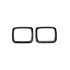 Headlight Bezel Set for 1987-1995 Jeep YJ Wrangler [Black] - image 1