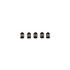 Aluminum Valve Stem Caps - Black Finish
