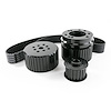10093BK Gilmer Style Pulley Kit, Billet Aluminum, SBF, Black