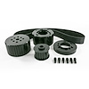 10096BK Gilmer Style Pulley Kit, Billet Aluminum, SBM, Black