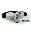 10097 Gilmer Style Pulley Kit, Billet Aluminum, BBM, Satin - image 1