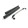 81008BK Fuel Rails, TSP Velocity Billet Aluminum w/ Mid Pipe, LS1, LS2, LS6, Black