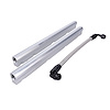 81010CA Fuel Rails, TSP Velocity Billet w/ Mid Pipe, OEM Style LS, Clear Anodized