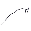 81079BK Engine Oil Dipstick, LS, Billet Aluminum Handle, Black - image 1