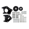 81202BK Relocation Bracket, Aluminum A/C, LS1, LS2 Car Applications, Black - image 1