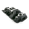 82026BK Aluminum Dual Plane Air Gap Intake for Small Block Chevy [Black] - image 1