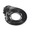 85035BCE Universal Ignition Wires, 8.5mm Black, 135 Deg. Black Ceramic Plug Boots - image 1