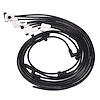 88091CE Chevy SB Under Header Wires, 8.5mm Black, 90-Degrees White Ceramic Plug Boots - image 1