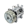 HC5003C A/C Compressor, Sanden 508 R134, V-Belt, Chrome w/ Silver Clutch - image 1