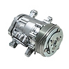 HC5005P A/C Compressor, Sanden SD-7 R134 Serpentine Belt, Polished w/ Silver Clutch - image 1