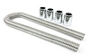 HC6304C 48 in. Radiator Hose Kit, Stainless Steel, Chrome - image 1