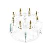 JM6904CL HEI Distributor Cap, 8 Cylinder Male, Clear - image 1