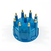 JM6971BL Pro Billet & Ready-to-Run Distributor Cap and Rotor Kit, 8 Cyl Male, Blue