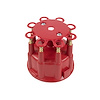 JM6971R Pro Billet & Ready-to-Run Distributor Cap and Rotor Kit, 8 Cyl Male, Red