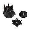 JM6975BK Pro Series Distributor Cap and Rotor Kit, 6 Cylinder Male, Black