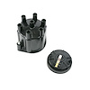 JM6976BK Pro Series Distributor Cap and Rotor Kit, 6 Cylinder Female, Black - image 1