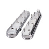 JM8082-1 Valve Covers, Cast Alum., w/ Coil Mounts LS, Satin