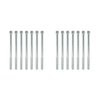 JM8092-7P Valve Covers, Fab. Alum., Long Bolt w/ Holes BBC, Polished - image 2