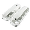 JM8092-8P Valve Covers, Fab. Alum., Short Bolt w/ Holes BBC, Polished - image 1