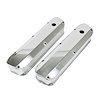 JM8093-7P Valve Covers, Fab. Alum., Long Bolt w/ Holes SBF, Polished - image 1